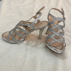 Silver prom shoes!